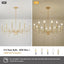 Candelabro dorado 12 luces metal comedor sala