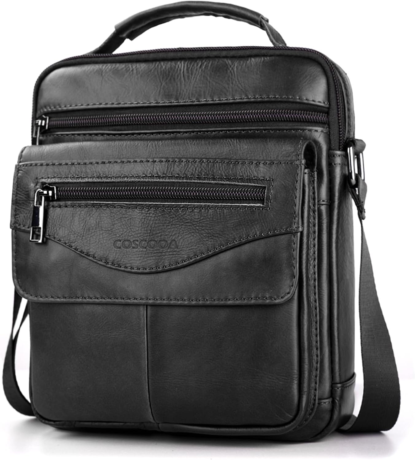 Bolso bandolera cuero para hombre viaje