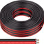 Cable cobre estañado 12AWG 50 ft 2 conductores negro PVC