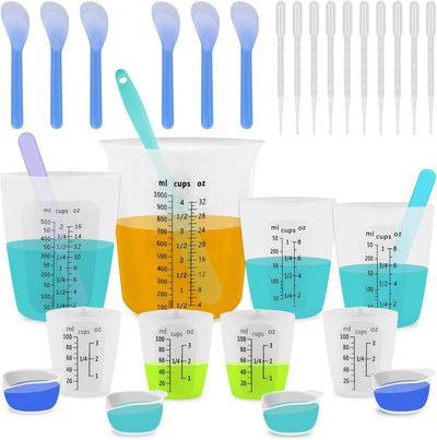 Tazas silicona 1L 1000ml reutilizables 500 250ml