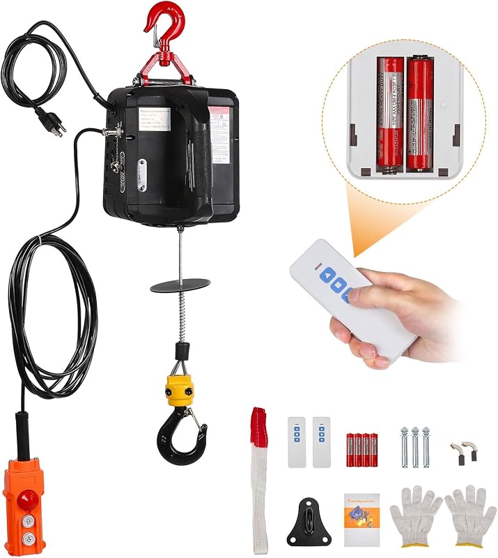 Polipasto eléctrico 3en1 inalámbrico 110V 1543lbs con