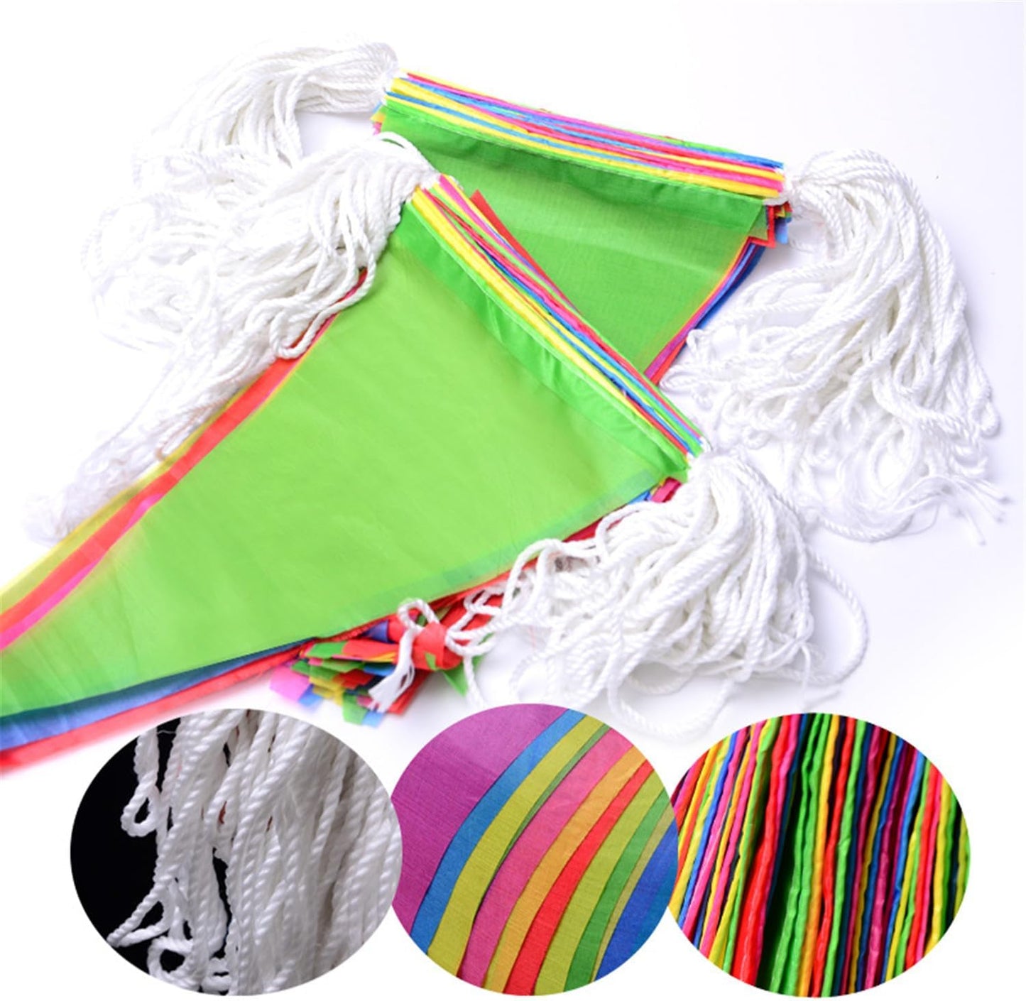 Banderas coloridas 260ft 150uds para carnaval y eventos