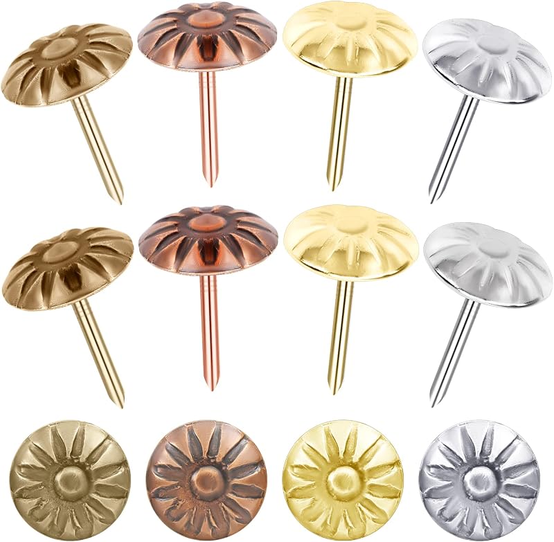 400 Clavos Latón Decorativos para Tapicería y Uñas