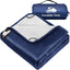 Manta vellón impermeable para exteriores 80x58 pulg azul