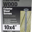 Tornillo madera recubierta exterior 1lb #10x4