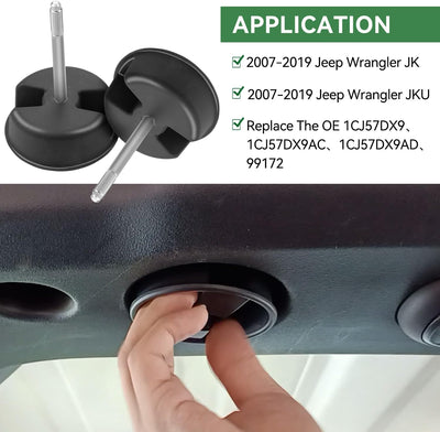 Tornillos comp para panel Jeep Wrangler JK 07-19 set 2
