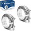 Abrazadera V 3" acero inox 304 para turbocompresor 2uds