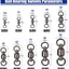 15-25 Pzas Rodamientos Bola Pesca Acero Inox Giratorios