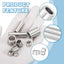 6 Pzas Espaciadores Acero Inox 8x12x6mm Sin Rosca
