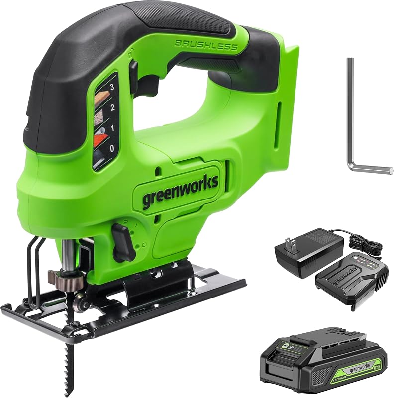 Sierra inalámbrica 24V 1" 3000SPM LED batería 1.5Ah