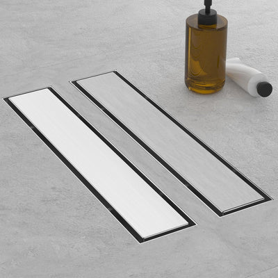 Drenaje ducha acero inox 304 cepillado 18pulg con paneles azulejos