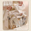 Neceser viaje grande bolsa ducha playa impermeable beige