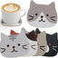 5 Posavasos Gato Aislamiento Madera Escritorio Oficina