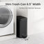 Cubo basura baño acero inox 2.6gal negro con pedal