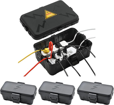 Caja eléctrica IP54 exterior 8 entradas con 3 cajas pequeñas