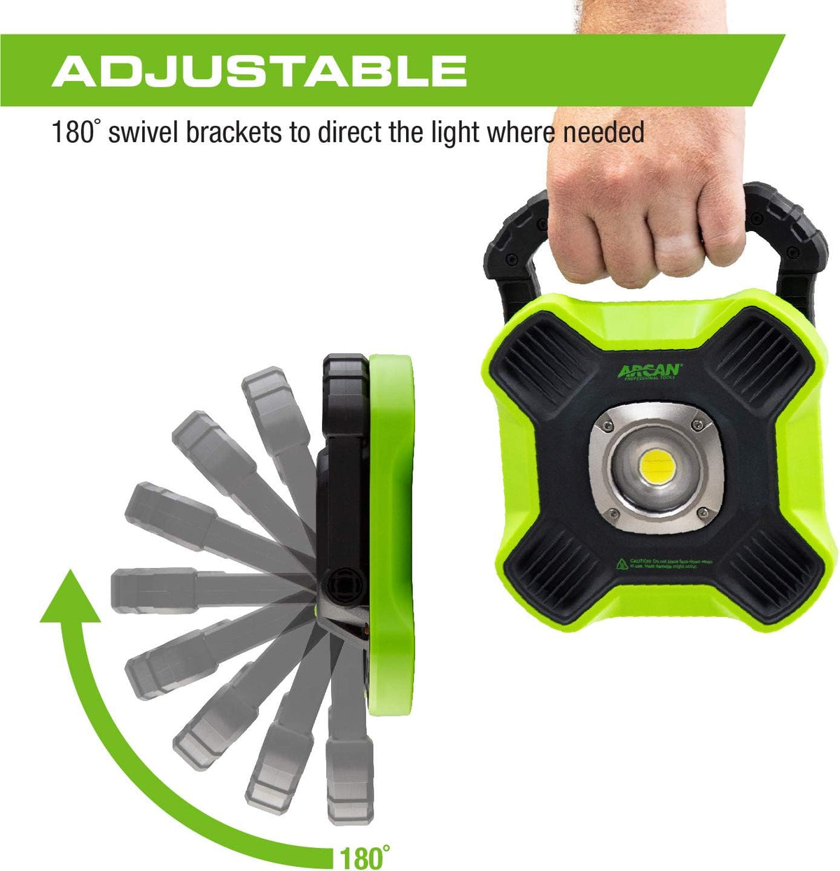 Luz inundación recargable 3000lm USB