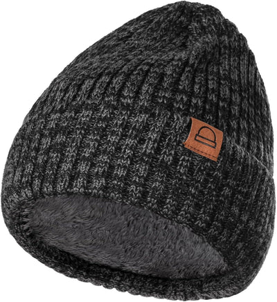 Gorro térmico grueso con forro polar para invierno