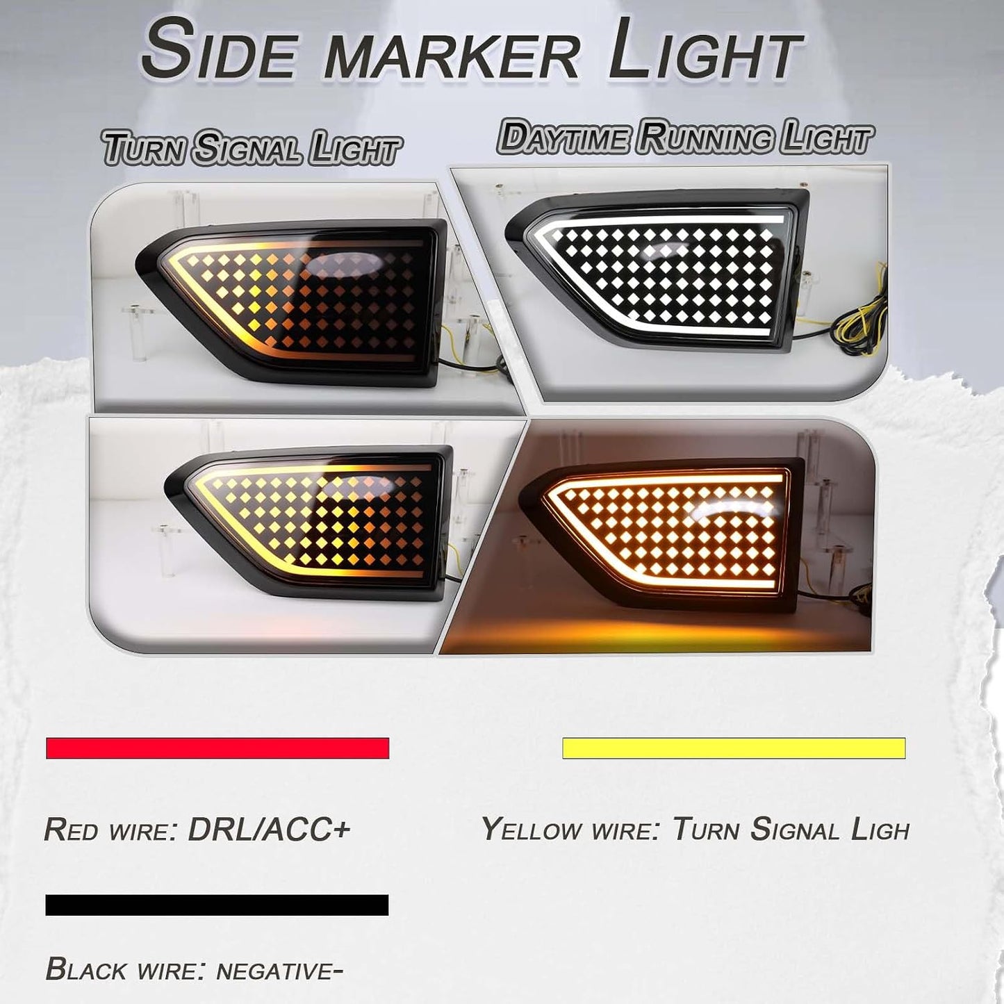 Luz LED DRL secuencial ámbar blanco Ford Ranger 19-23