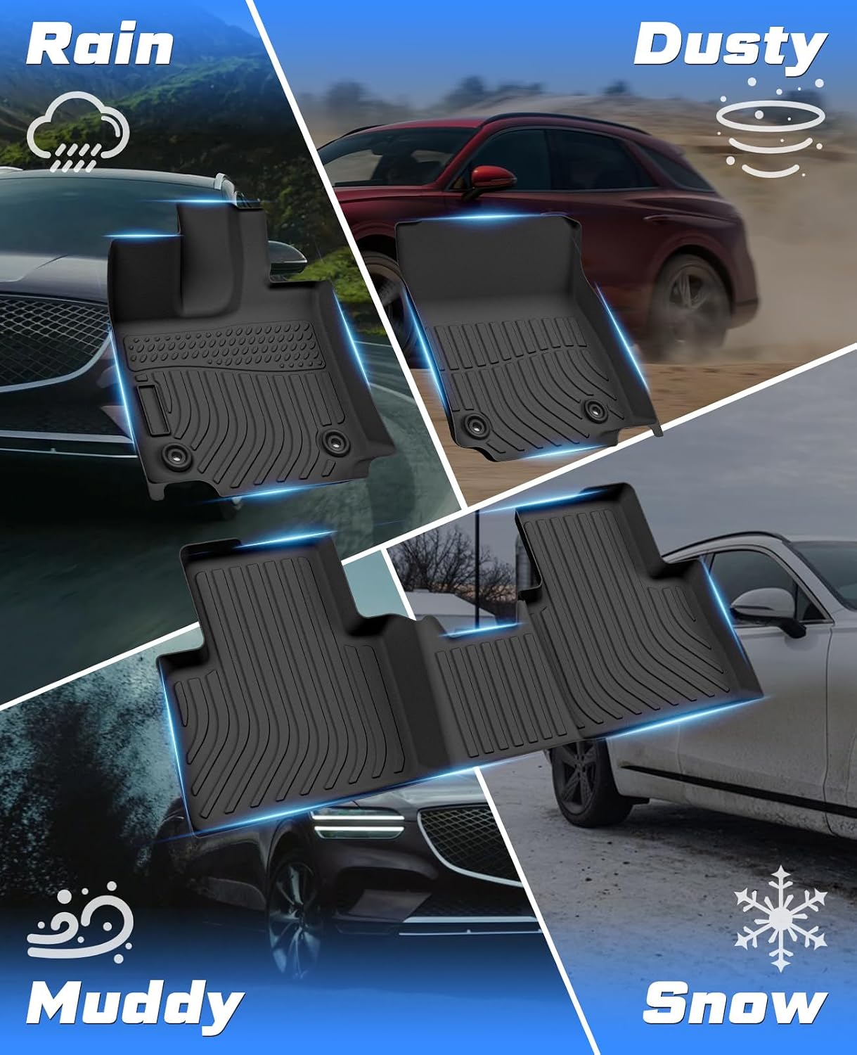 Alfombrillas Lexus NX 2022-26 2 filas TPE borde elevado