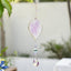 Atrapasoles cristal colgante forma hoja decoración ventana