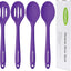 Juego cucharas silicona sin BPA antiadherentes lavavajillas