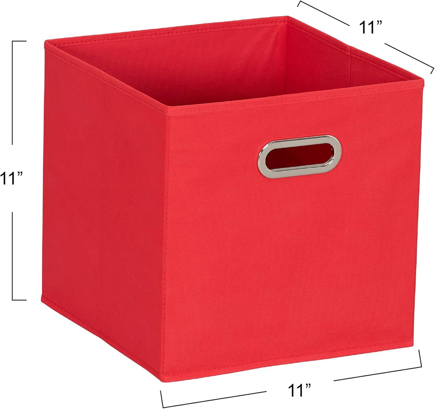 Cubos tela asa rojo set 6