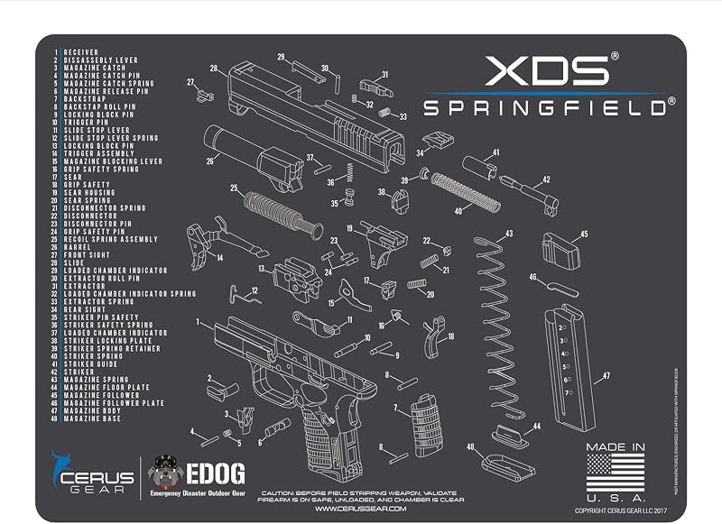 Alfombrilla limpieza comp Springfield XDs 0.118"