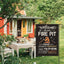 Bandera jardín 12x18pulg welcome firepit decoración exterior