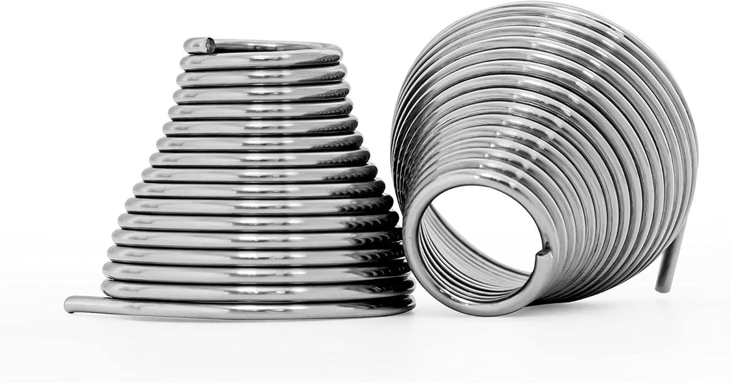 Muelle cebo acero inox 25 pzas para pesca salada