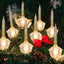 2 Set luces doradas burbujas Navidad 11" 7 bombillas cert UL