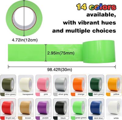Cinta adhesiva roja 3pulg x33yd 8.5mil impermeable