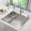 Fregadero cocina acero inox 25x18" montaje superior