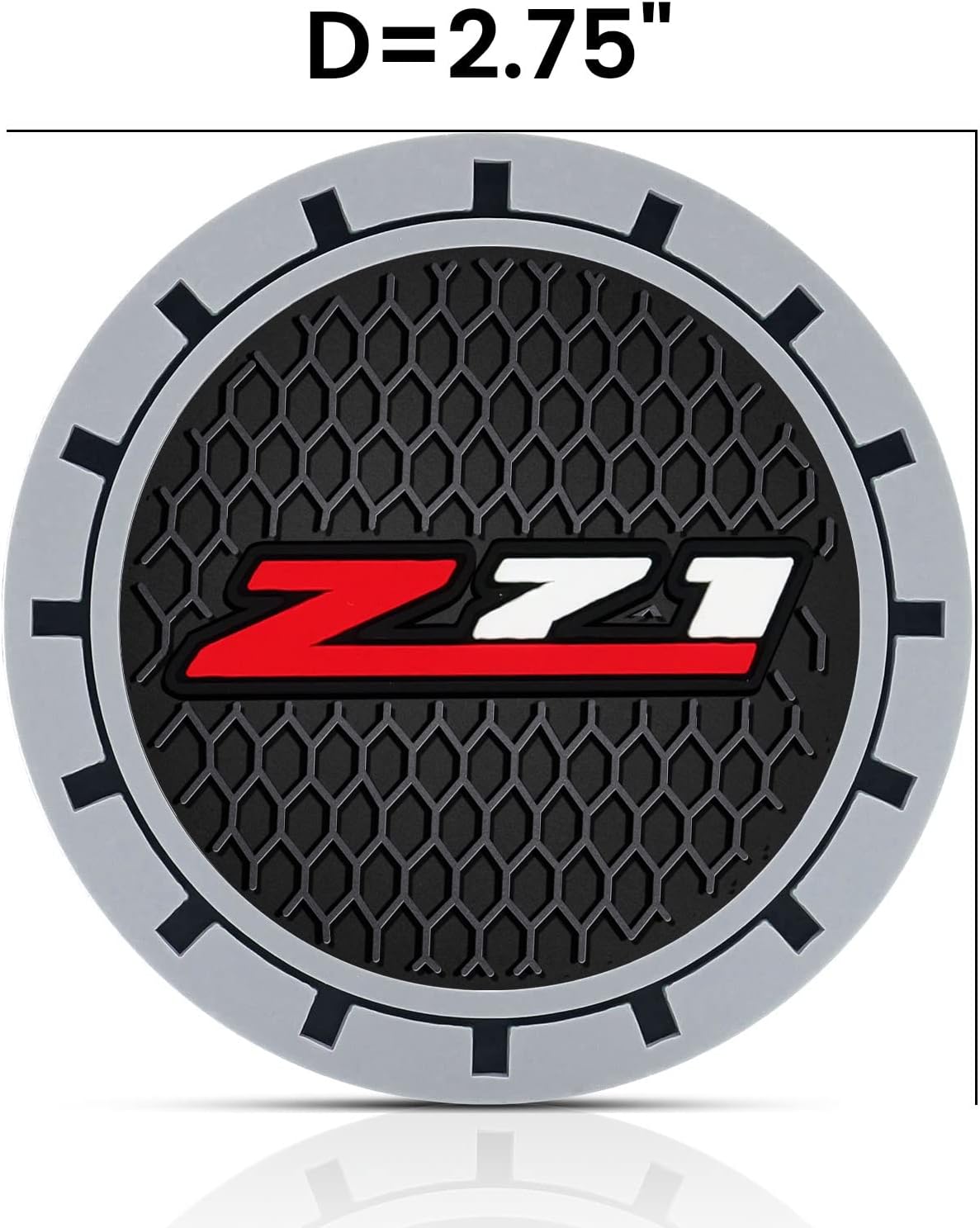 Portavasos silicona Chevy Colorado Z71 2.75" 2 Pzas
