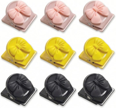 9 Clips Magnéticos Resistentes para Refrigerador y Pizarra