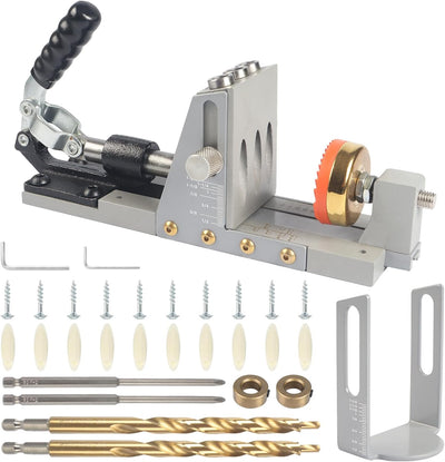 Kit plantilla bolsillo perforación 15° broca 3/8pulg