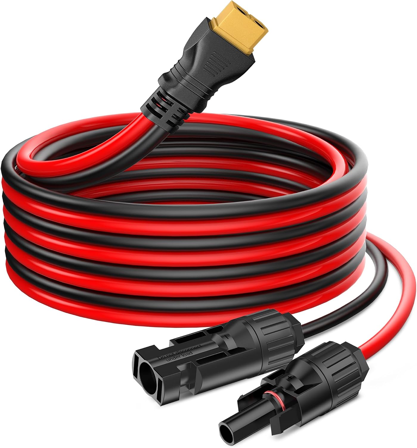 Cable carga solar XT60 10AWG adaptador 3.2pies