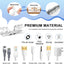Clips adhesivos para cables transparentes 20 pzas con agujeros