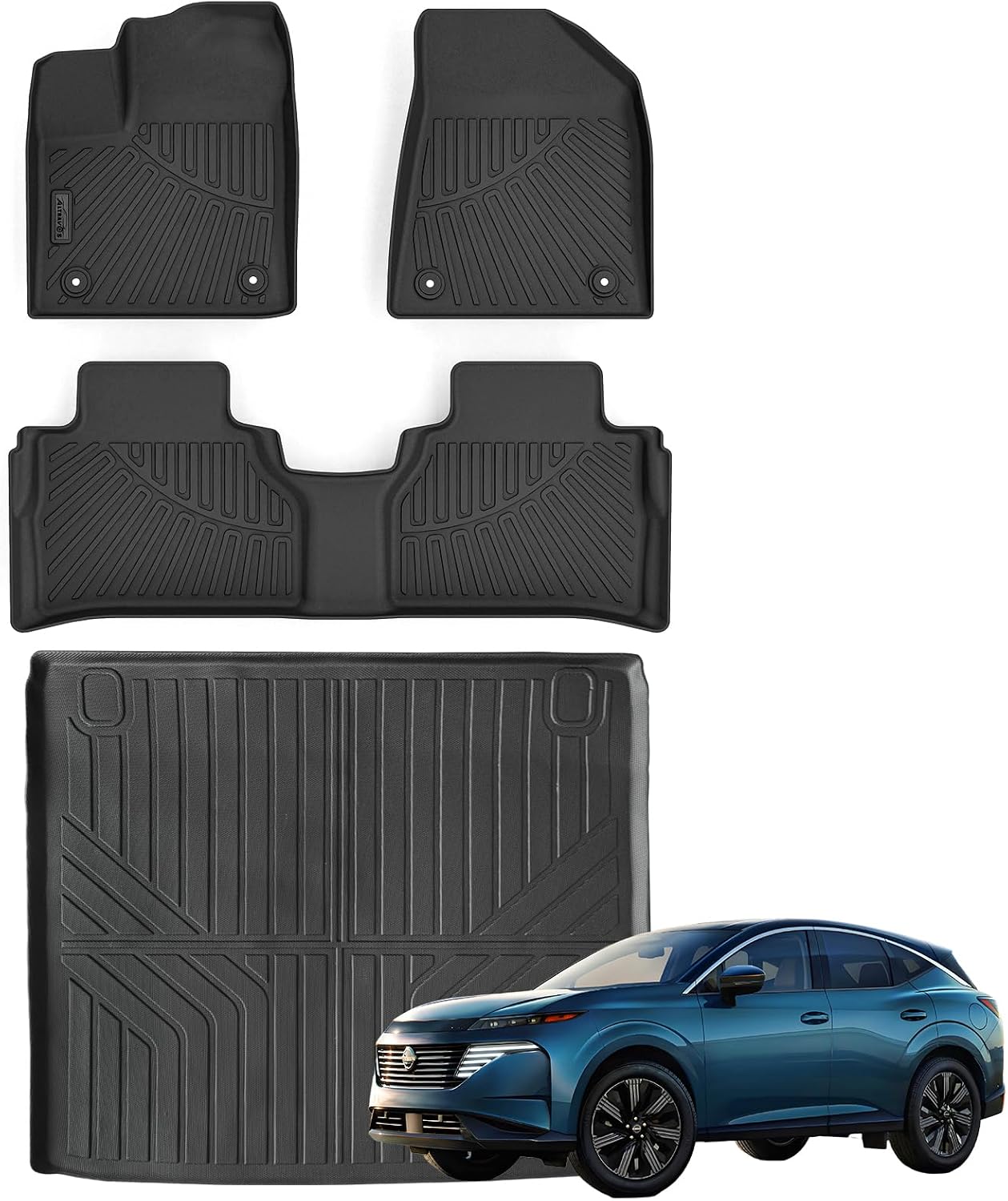 Alfombrillas TPE Nissan Murano 2025 con accesorios maletero