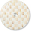 Tabla Servir Giratoria Cristal Marrón y Blanco Moca