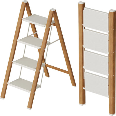 Escalera plegable aluminio 4 escalones antideslizante 330lb