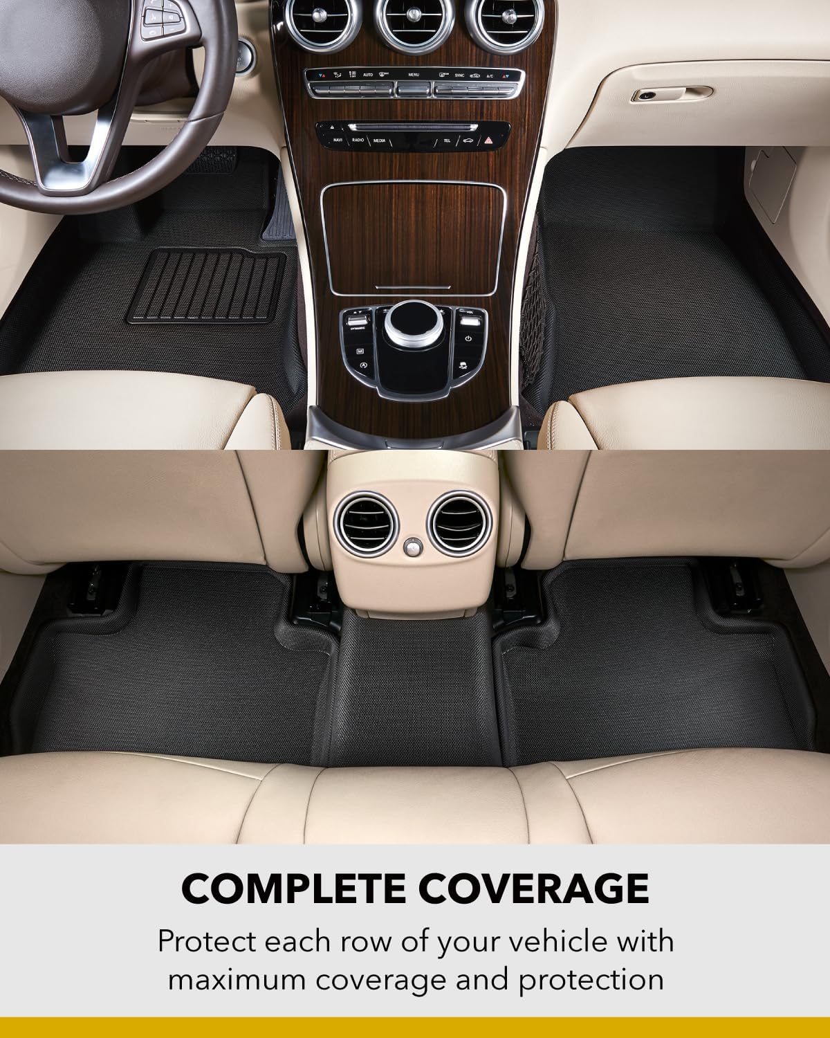 Alfombrilla ajustable comp Tesla Model X 5 asientos 22-26