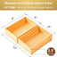 Organiz. cajones bambú bandeja cubiertos 9x6" set 2