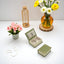Caja anillo terciopelo vintage con bisagras verde
