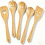 5 Pzas Cucharas Madera Cocina Antiadherentes Cara Sonriente