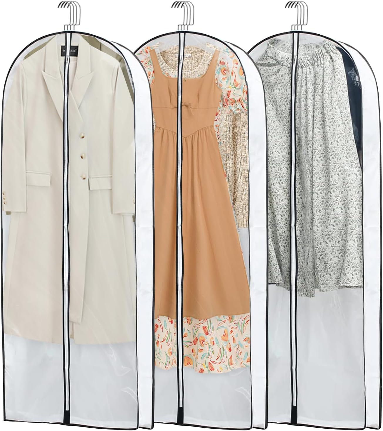 3 Pzas Bolsas Plástico 60pulg para Colgar Ropa