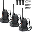 Walkie Talkies 16 Canales Recargable Alcance Largo Pack 3