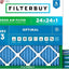Filtro aire MERV 13 24x24x1 pack 4 para HVAC plisado EE.UU.