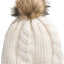 Gorro con forro de pompón piel mujer