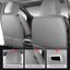 2 Fundas Asiento Delantero Impermeables para Automóvil
