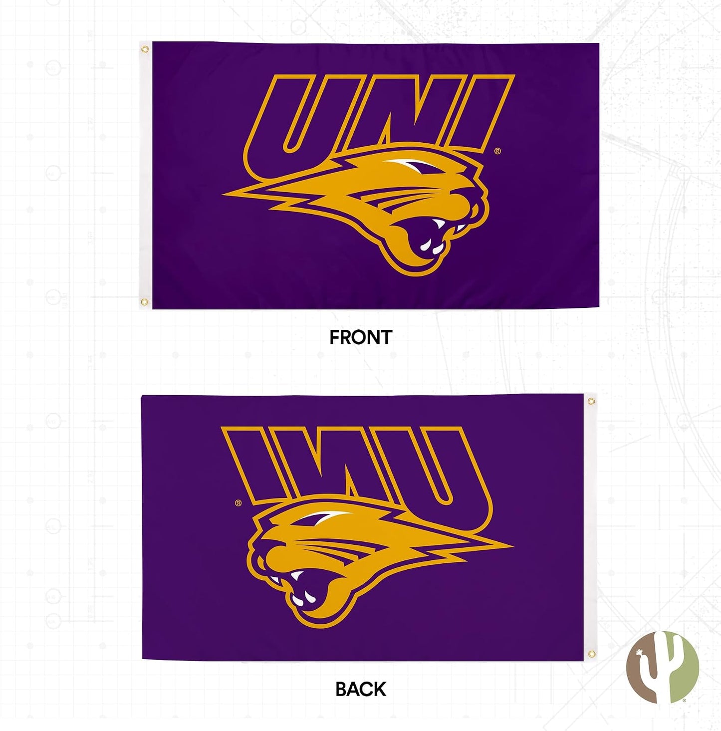 Bandera UNI Panthers 3x5ft tela poliéster duradera